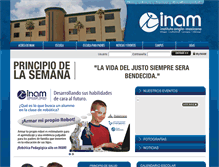 Tablet Screenshot of inam.edu.mx